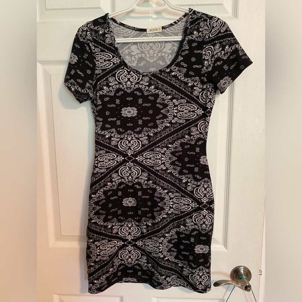 Black Bandana Dress Cotton